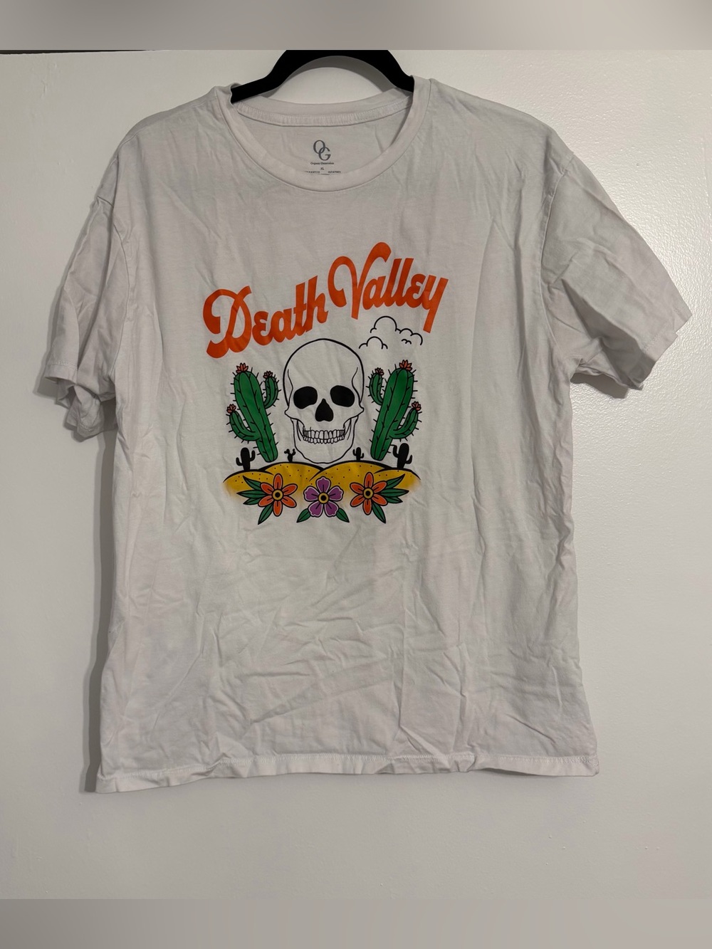 Death Valley Cotton Graphic Tee Women’s White - Size XL